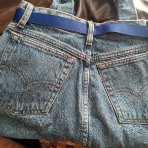 Homemade jean bag.